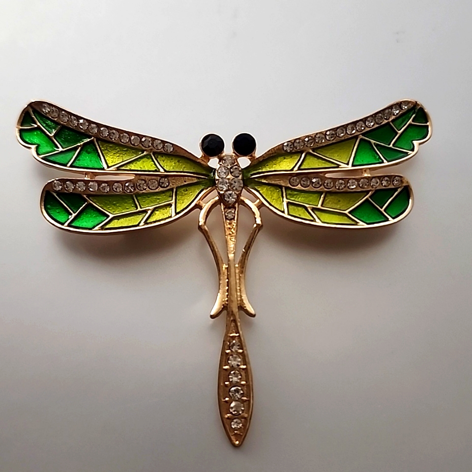 Dragonfly Brooch Colorful